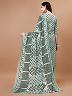 Floral Printed Cotton Kurta With Pant & Dupatta, Multicolor - Hiral Fashion | Grocsy