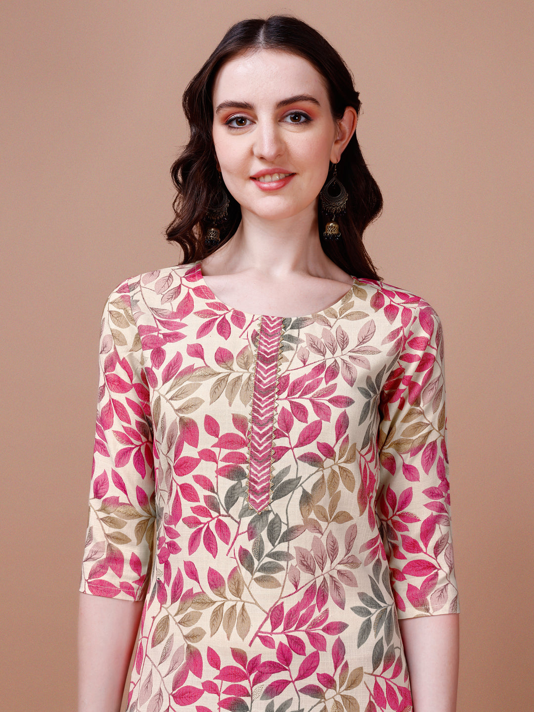 Floral Printed Kurta With Pant & Dupatta, Multicolor - Hiral Fashion | Grocsy