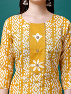 Bandhani Printed Cotton Kurta With Pant & Dupatta, Multicolor - Hiral Fashion | Grocsy