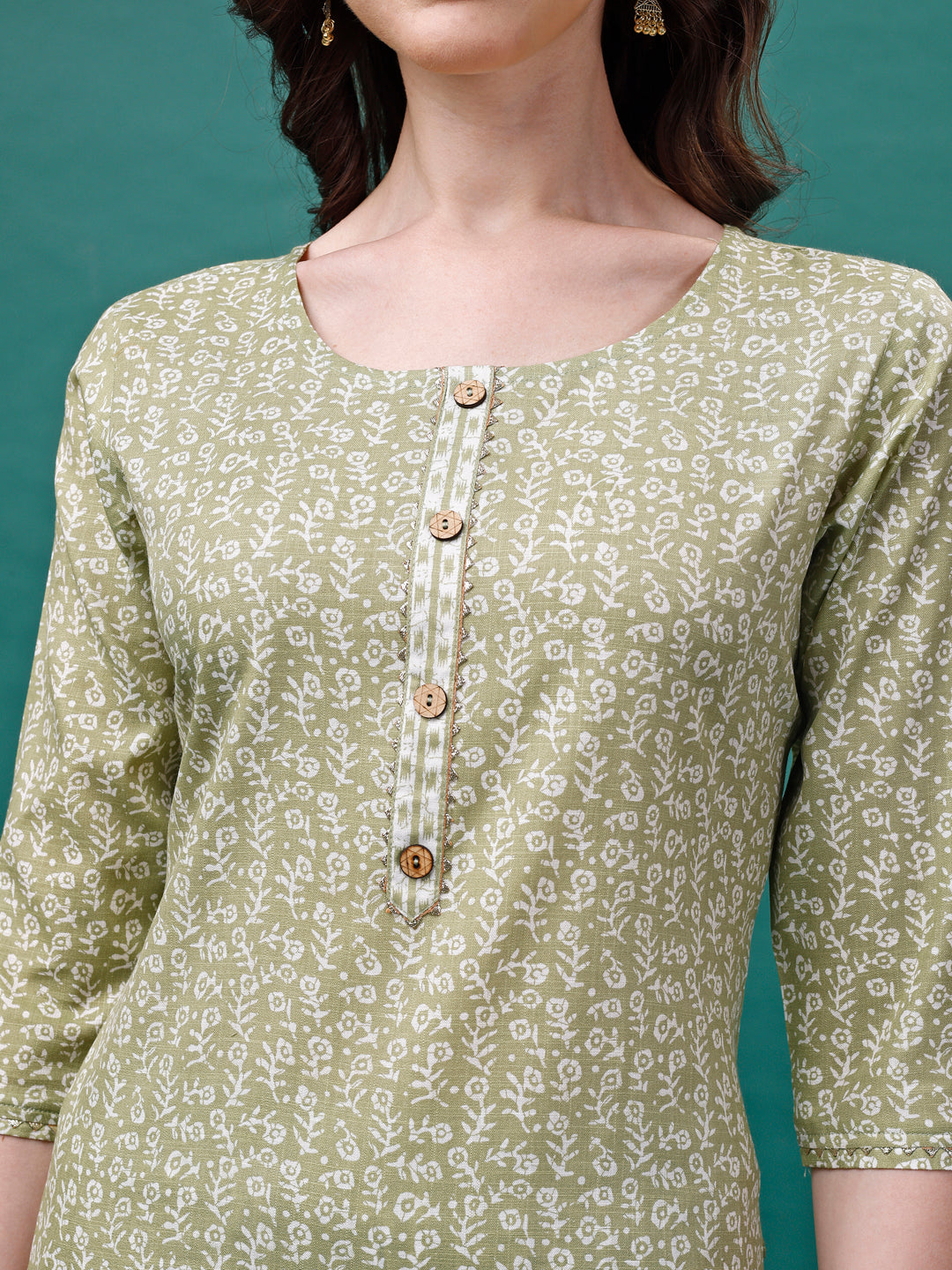 Floral Printed Casual Wear Kurta With Pant & Dupatta, Multicolor - Hiral Fashion | Grocsy