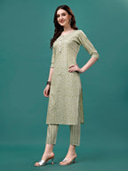 Floral Printed Casual Wear Kurta With Pant & Dupatta, Multicolor - Hiral Fashion | Grocsy