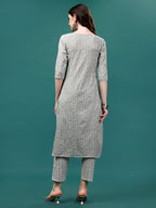 Floral Printed Casual Wear Kurta With Pant & Dupatta, Multicolor - Hiral Fashion | Grocsy