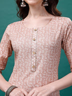Floral Printed Casual Wear Kurta With Pant & Dupatta, Multicolor - Hiral Fashion | Grocsy