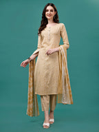 Floral Printed Casual Wear Kurta With Pant & Dupatta, Multicolor - Hiral Fashion | Grocsy