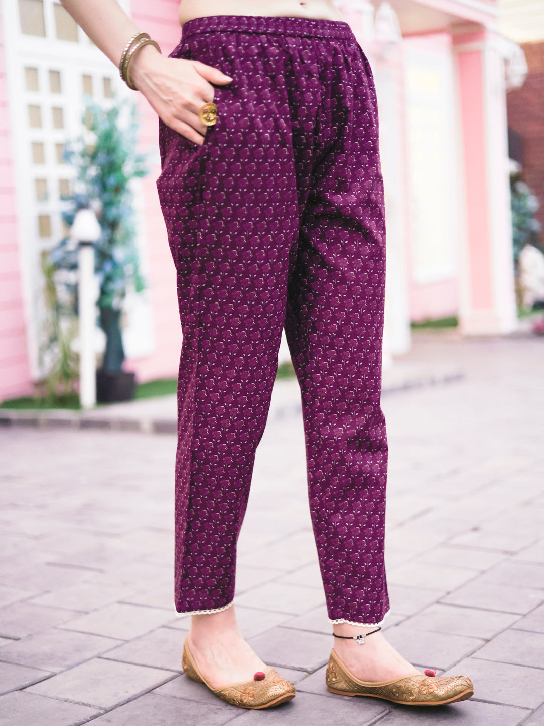 Floral Printed Kurta With Pant & Dupatta, Multicolor - Hiral Fashion | Grocsy