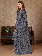 Embroidered & Printed Casual Wear Kurta With Printed Pant & Dupatta, Multicolor - Hiral Fashion | Grocsy