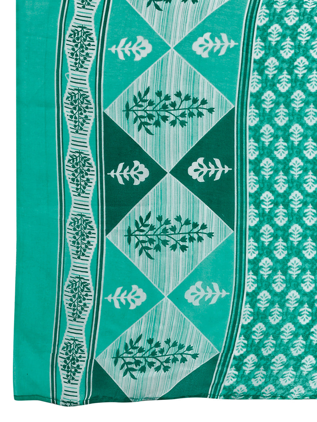 Embroidered & Printed Kurta With Pant & Dupatta, Blue - Hiral Fashion | Grocsy