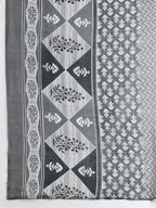 Embroidered & Printed Kurta With Pant & Dupatta, Grey - Hiral Fashion | Grocsy