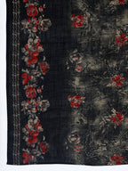 Floral Printed Kurta With Pant & Dupatta, Black - Hiral Fashion | Grocsy