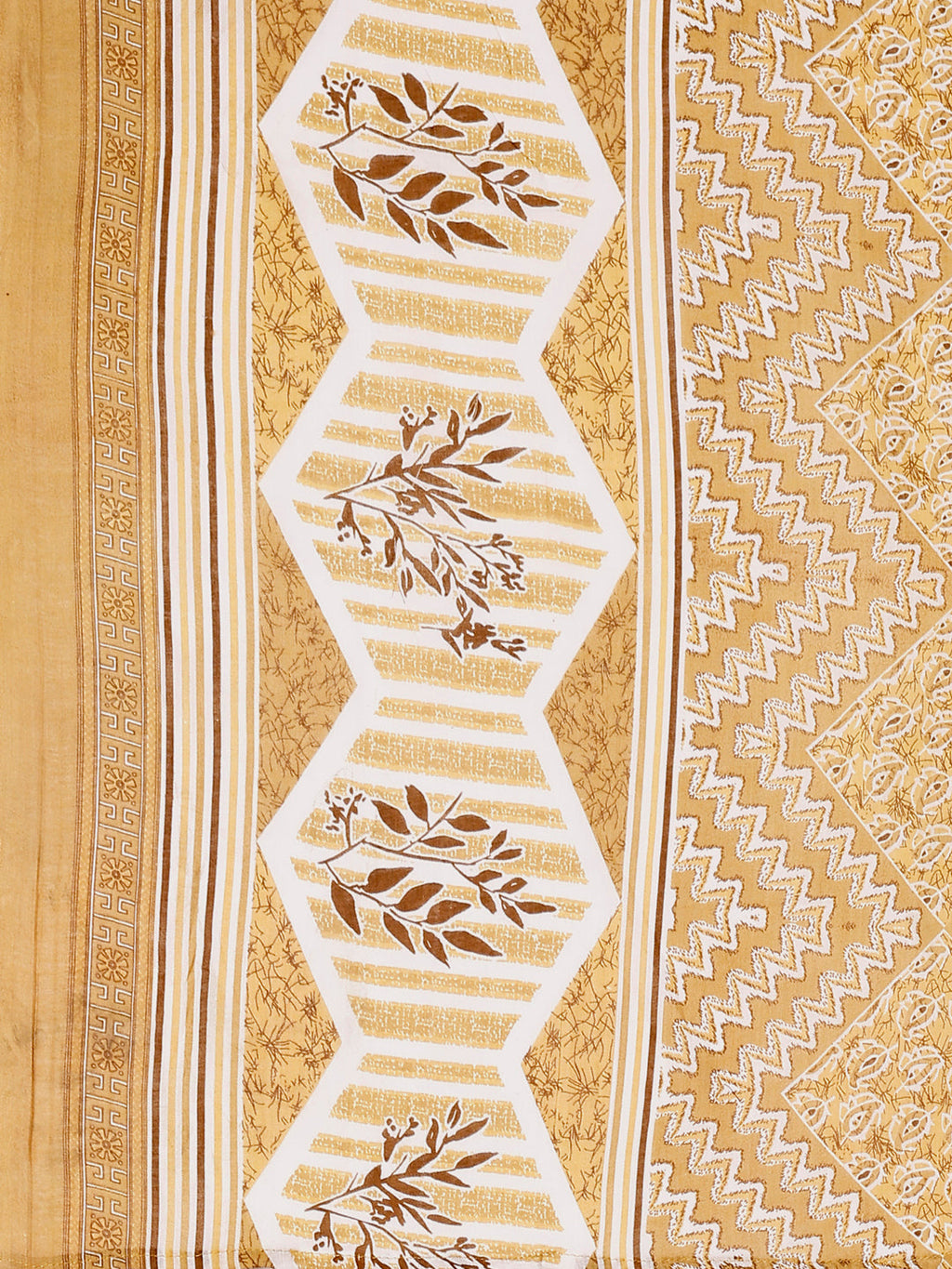 Leaf Printed Kurta With Printed Pant & Dupatta, Multicolor - Hiral Fashion | Grocsy