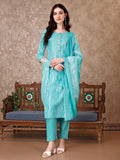 Printed Kurta With Printed Pant & Dupatta, Multicolor - Hiral Fashion | Grocsy