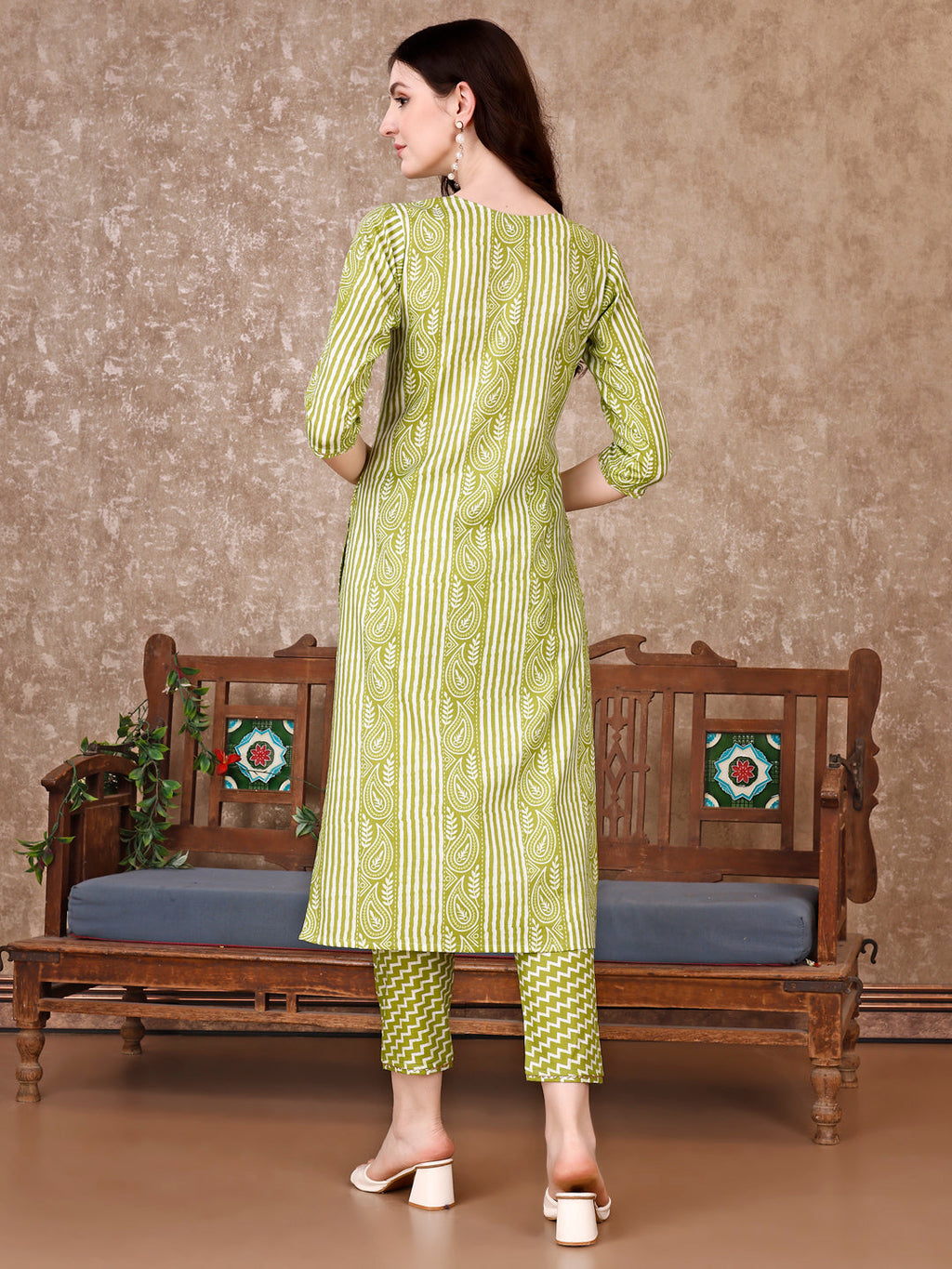 Printed Kurta With Printed Pant & Dupatta, Multicolor - Hiral Fashion | Grocsy