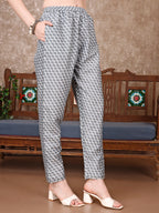 Printed Kurta With Printed Pant & Dupatta, Multicolor - Hiral Fashion | Grocsy