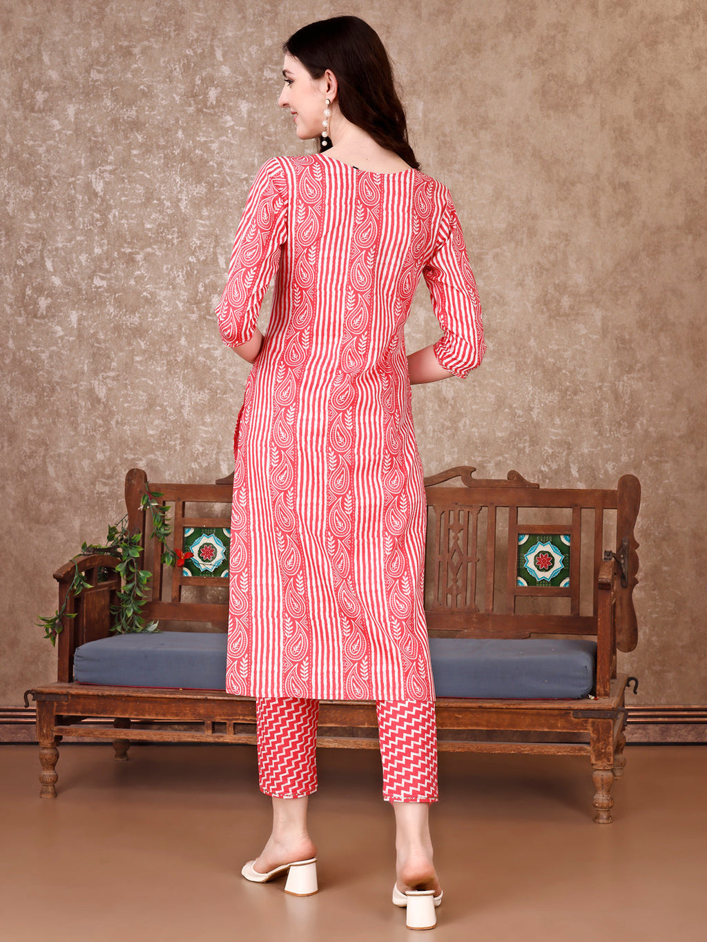 Printed Kurta With Printed Pant & Dupatta, Multicolor - Hiral Fashion | Grocsy