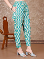 Floral Printed Kurta With Printed Pant & Dupatta, Multicolor - Hiral Fashion | Grocsy