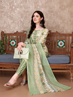 Floral Printed Kurta With Printed Pant & Dupatta, Multicolor - Hiral Fashion | Grocsy