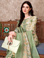 Floral Printed Kurta With Printed Pant & Dupatta, Multicolor - Hiral Fashion | Grocsy