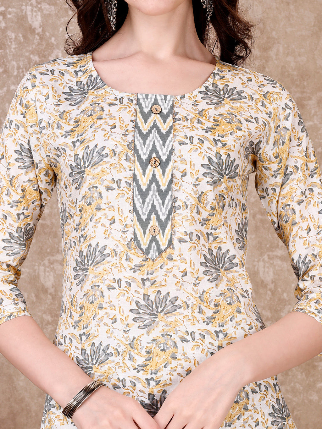 Floral Printed Kurta With Printed Pant & Dupatta, Multicolor - Hiral Fashion | Grocsy