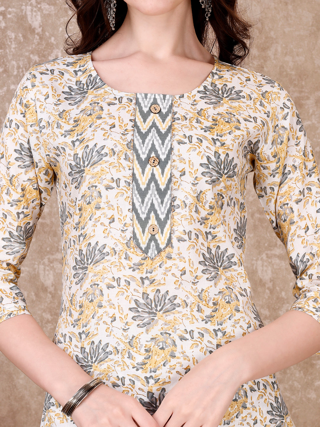 Floral Printed Kurta With Printed Pant & Dupatta, Multicolor - Hiral Fashion | Grocsy