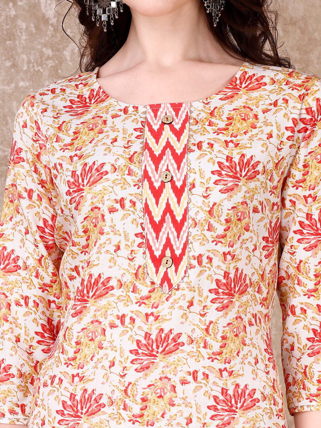 Floral Printed Kurta With Printed Pant & Dupatta, Multicolor - Hiral Fashion | Grocsy