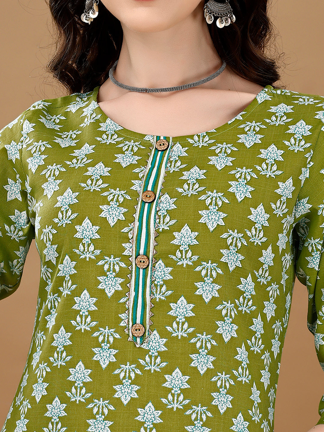 Ethnic Motifs Printed Kurta With Ethnic Motifs Printed Kurta With Printed Pant & Dupatta, Multicolor - Hiral Fashion | Grocsy