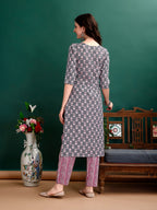 Ethnic Motifs Printed Kurta With Ethnic Motifs Printed Kurta With Printed Pant & Dupatta, Multicolor - Hiral Fashion | Grocsy