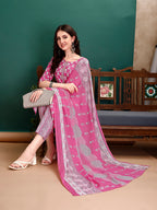 Ethnic Motifs Printed Kurta With Ethnic Motifs Printed Kurta With Printed Pant & Dupatta, Multicolor - Hiral Fashion | Grocsy