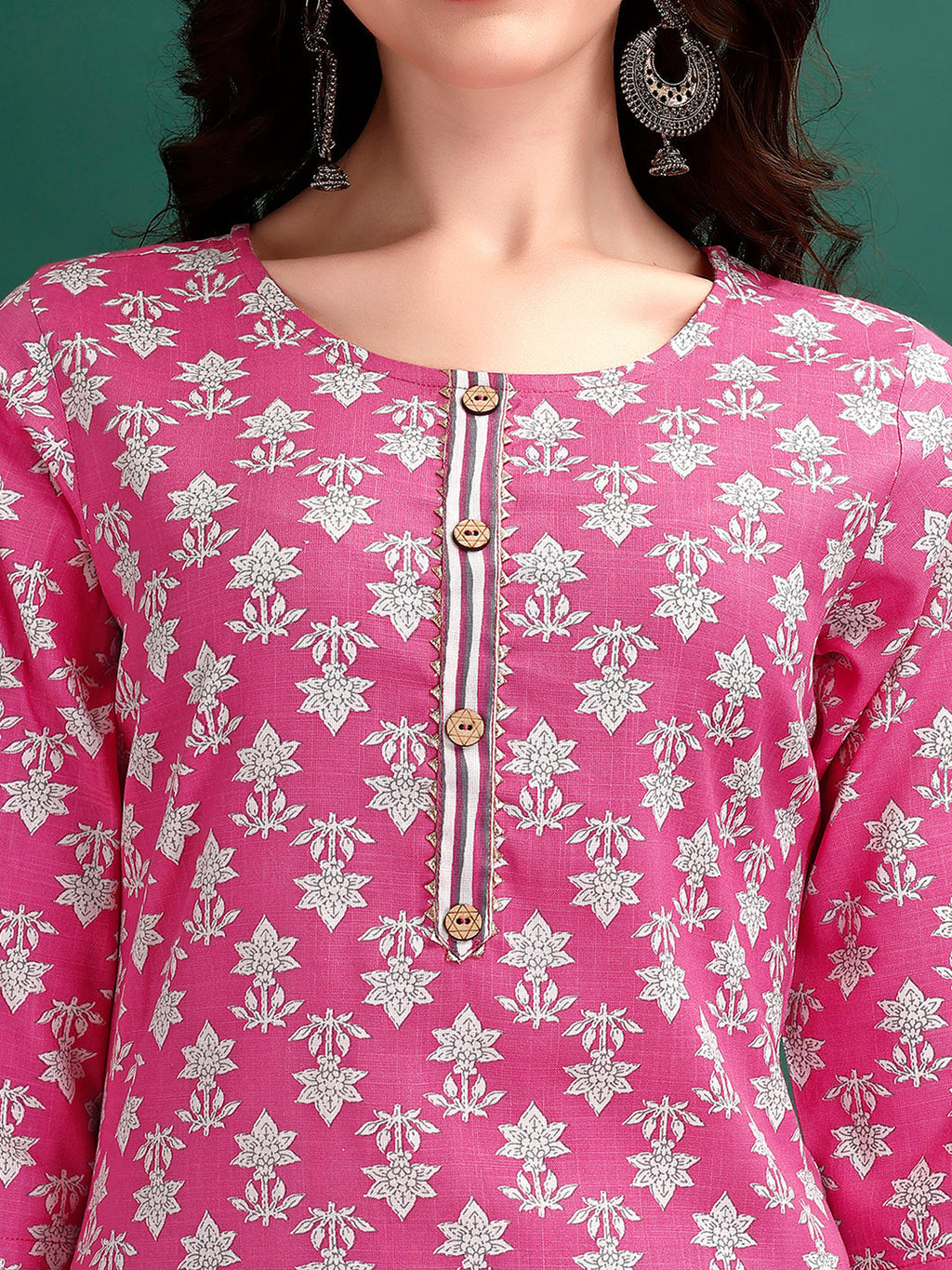 Ethnic Motifs Printed Kurta With Ethnic Motifs Printed Kurta With Printed Pant & Dupatta, Multicolor - Hiral Fashion | Grocsy