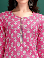 Ethnic Motifs Printed Kurta With Ethnic Motifs Printed Kurta With Printed Pant & Dupatta, Multicolor - Hiral Fashion | Grocsy