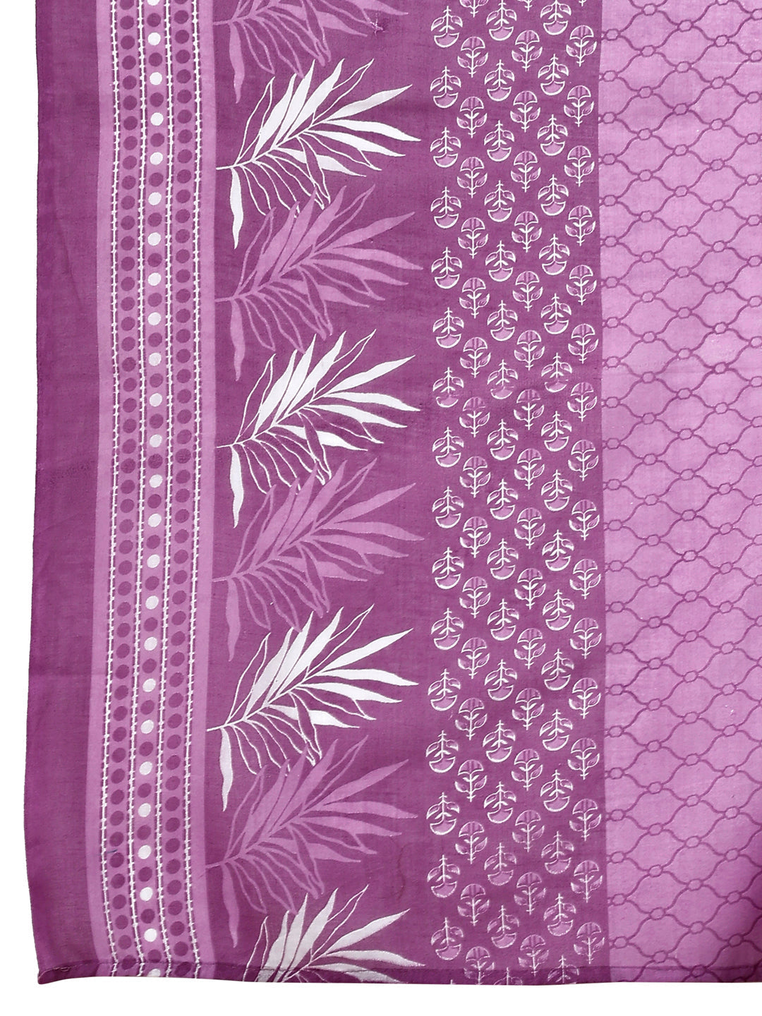 Ethnic Motifs Printed Kurta With Pant & Dupatta, Purple - Hiral Fashion | Grocsy