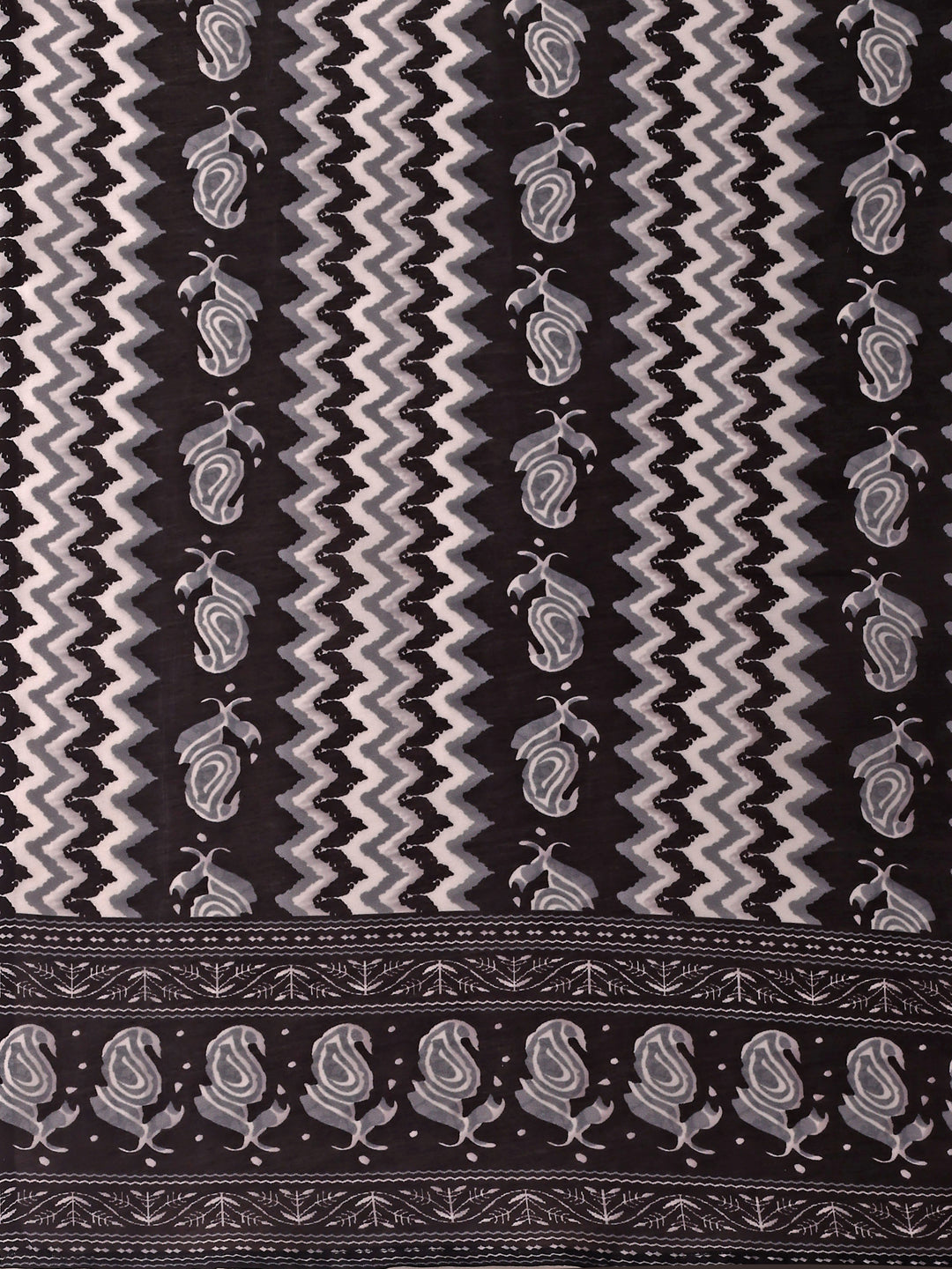 Floral Printed Kurta With Pant & Dupatta, Black - Hiral Fashion | Grocsy