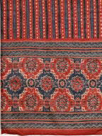 Printed Flared Anarkali Kurta With Pant & Dupatta, Rust - Hiral Fashion | Grocsy