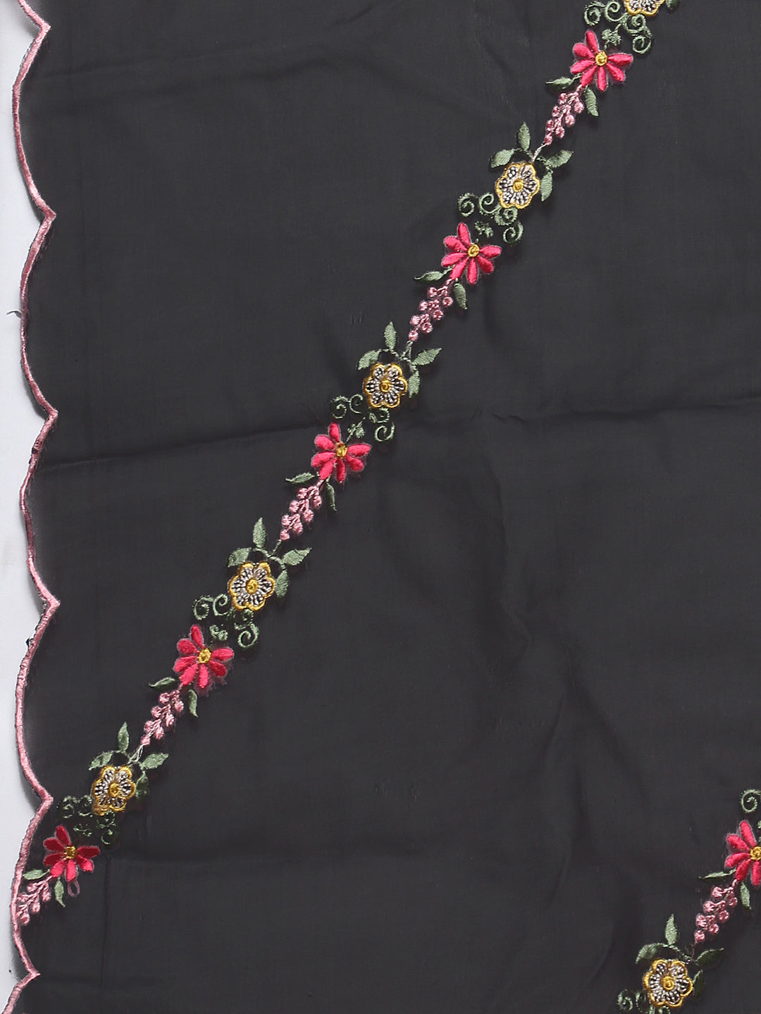 Floral Embroidered Kurta With Pant & Premium Organza Embroidered Dupatta Luxury, Multicolor - Hiral Fashion | Grocsy