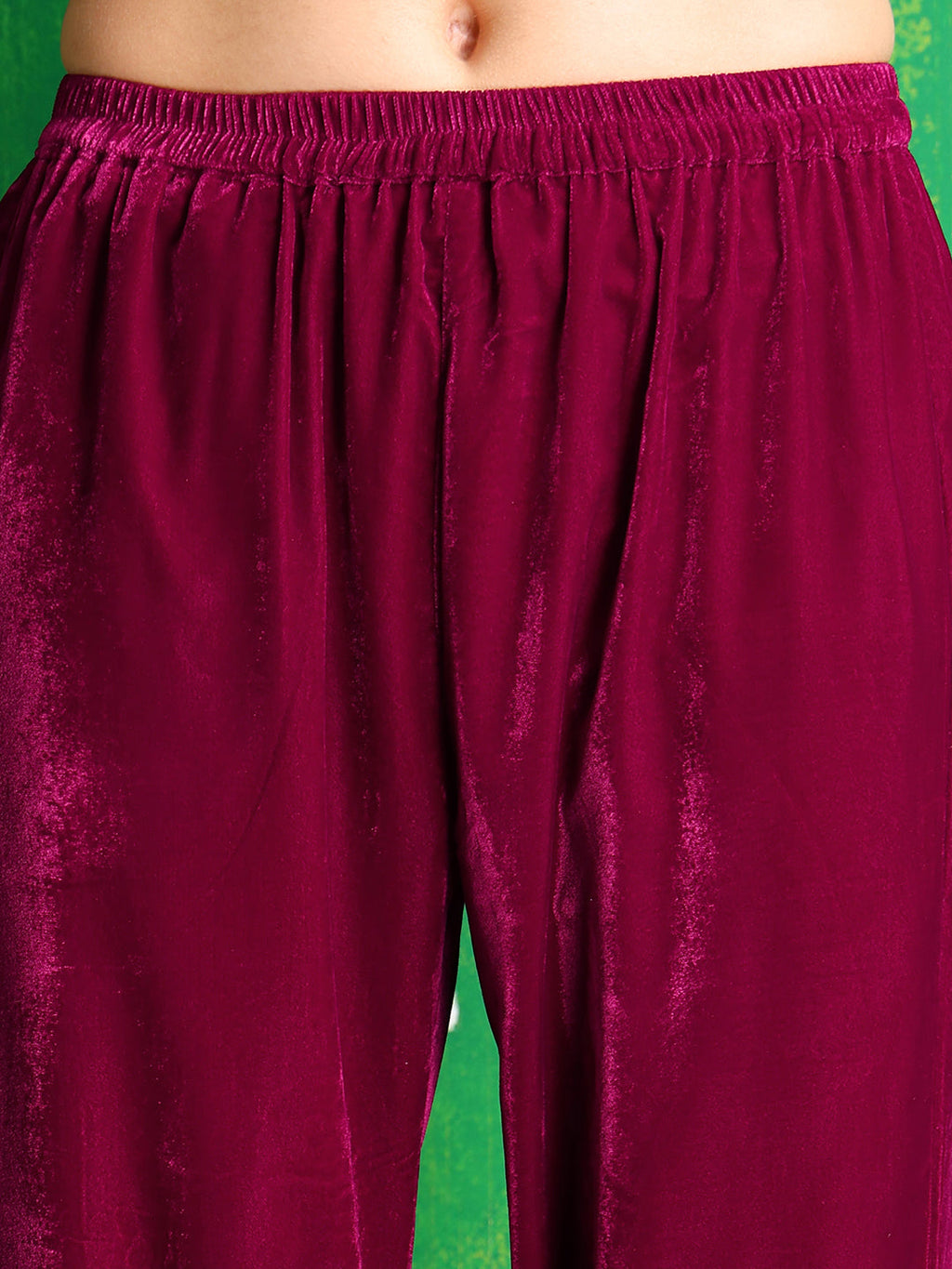 Embroidered Velvet Co-Ords, Pink - Hiral Fashion | Grocsy