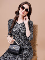 Women Floral Printed Casual Wear Kurta With Pant, Multicolor - Hiral Fashion | Grocsy