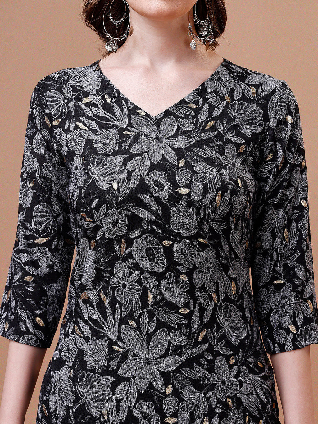 Women Floral Printed Casual Wear Kurta With Pant, Multicolor - Hiral Fashion | Grocsy