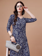 Women Floral Printed Casual Wear Kurta With Pant, Multicolor - Hiral Fashion | Grocsy