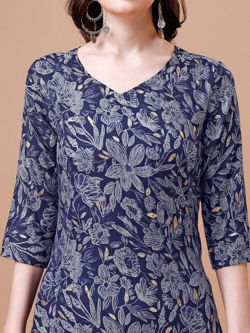 Women Floral Printed Casual Wear Kurta With Pant, Multicolor - Hiral Fashion | Grocsy