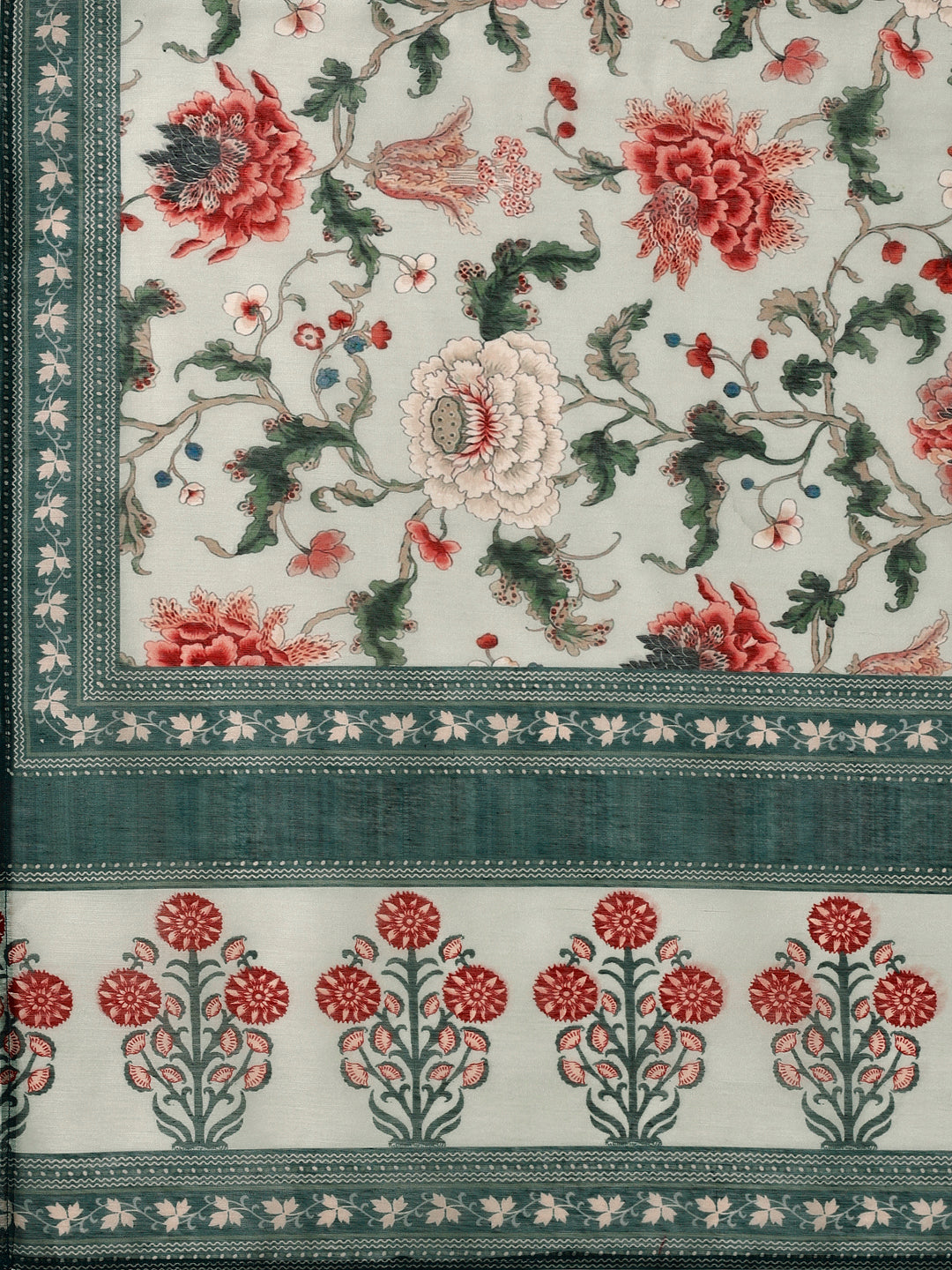Hand Embroidered Kurta With Pant & Dupatta, Multicolor - Hiral Fashion | Grocsy