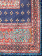 Printed Chanderi Kurta With Pant & Dupatta, Multicolor - Hiral Fashion | Grocsy