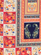 Hand Embroidered & Printed Kurta With Pant & Printed Dupatta, Multicolor - Hiral Fashion | Grocsy
