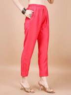 Hand Embroidered Stripes Printed Muslin Kurta With Pant & Dupatta, Multicolor - Hiral Fashion | Grocsy