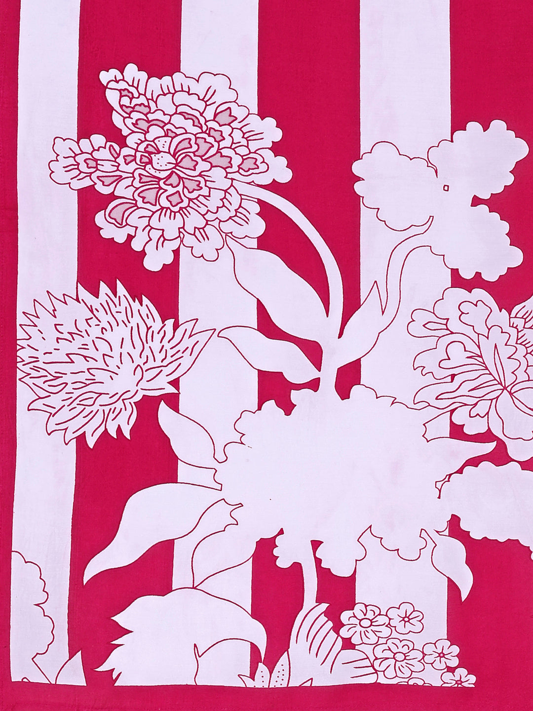 Hand Embroidered & Floral Printed Pure Silk Kurta With Pant & Dupatta, Pink - Hiral Fashion | Grocsy