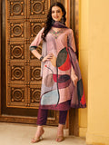 Embroidered & Floral Printed Kurta With Pant & Printed Dupatta Premium, Multicolor - Hiral Fashion | Grocsy