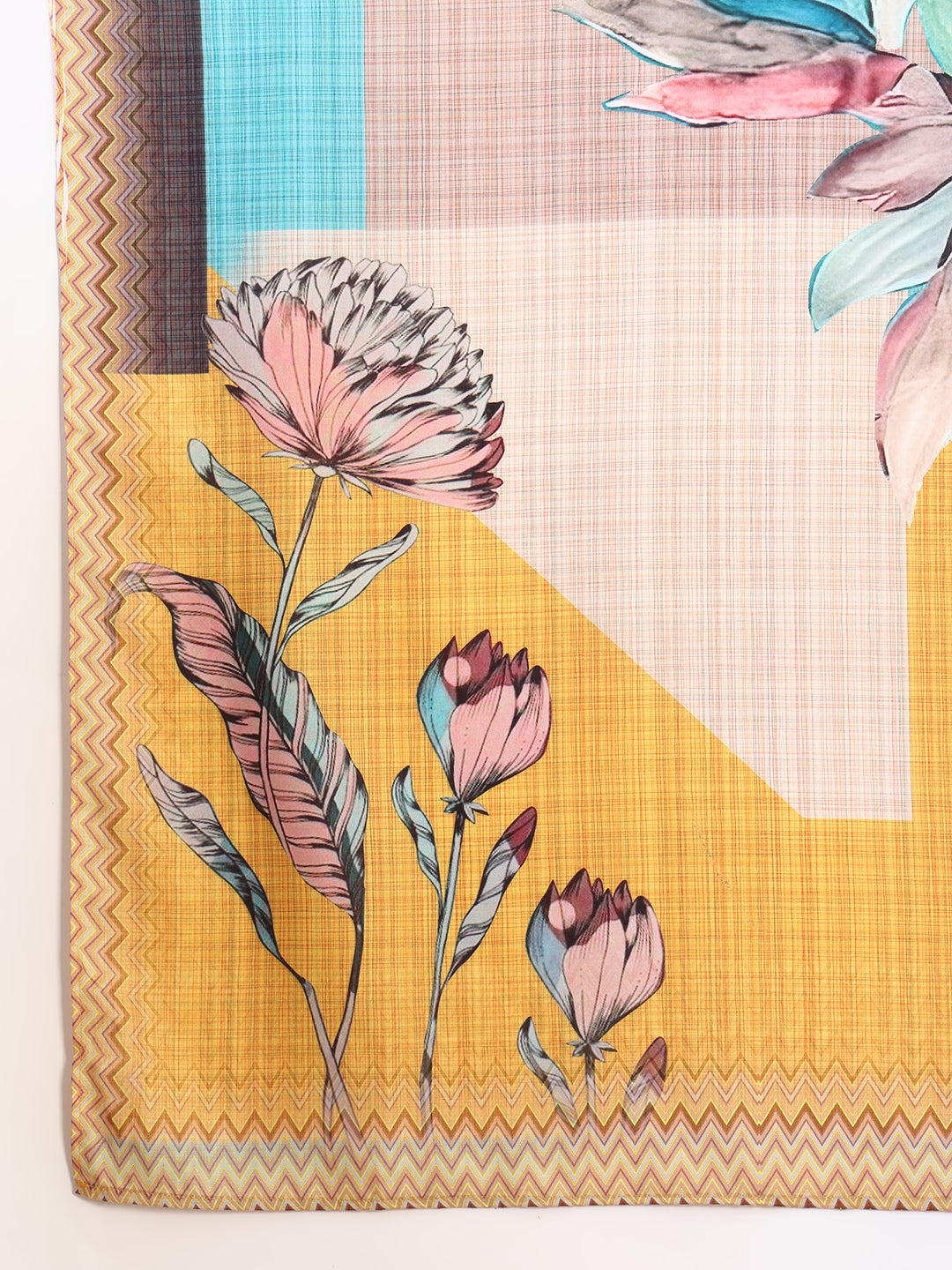Embroidered & Printed Kurta With Pant & Dupatta, Multicolor - Hiral Fashion | Grocsy