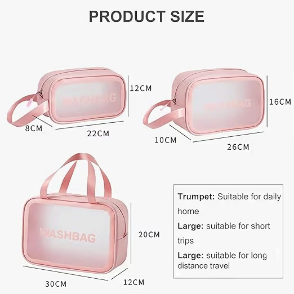Bronson Professional Makeup Pouch Travel Toiletries Organizer Cosmetic Bags Portable | Grocsy