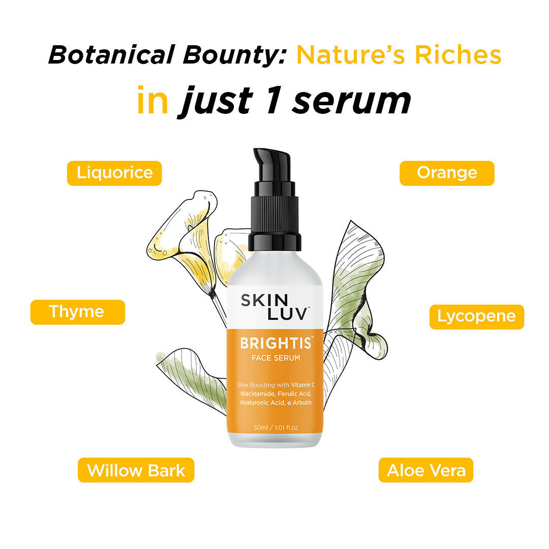 SkinLuv Brightis Glow Boosting Face Serum Vitamin C + Niacinamide + Hyaluronic Acid | Grocsy