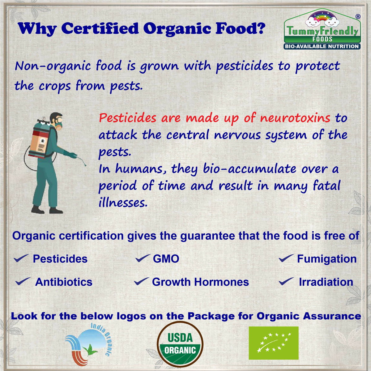 TummyFriendly Foods Organic Health Mix Pack for Kids and Adults No Pesticides, No GMO | Grocsy