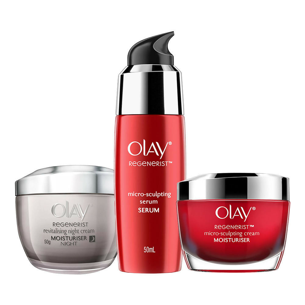 Olay Regenerist Complete Skincare (Day/Night Moisturizer + Serum) | Grocsy