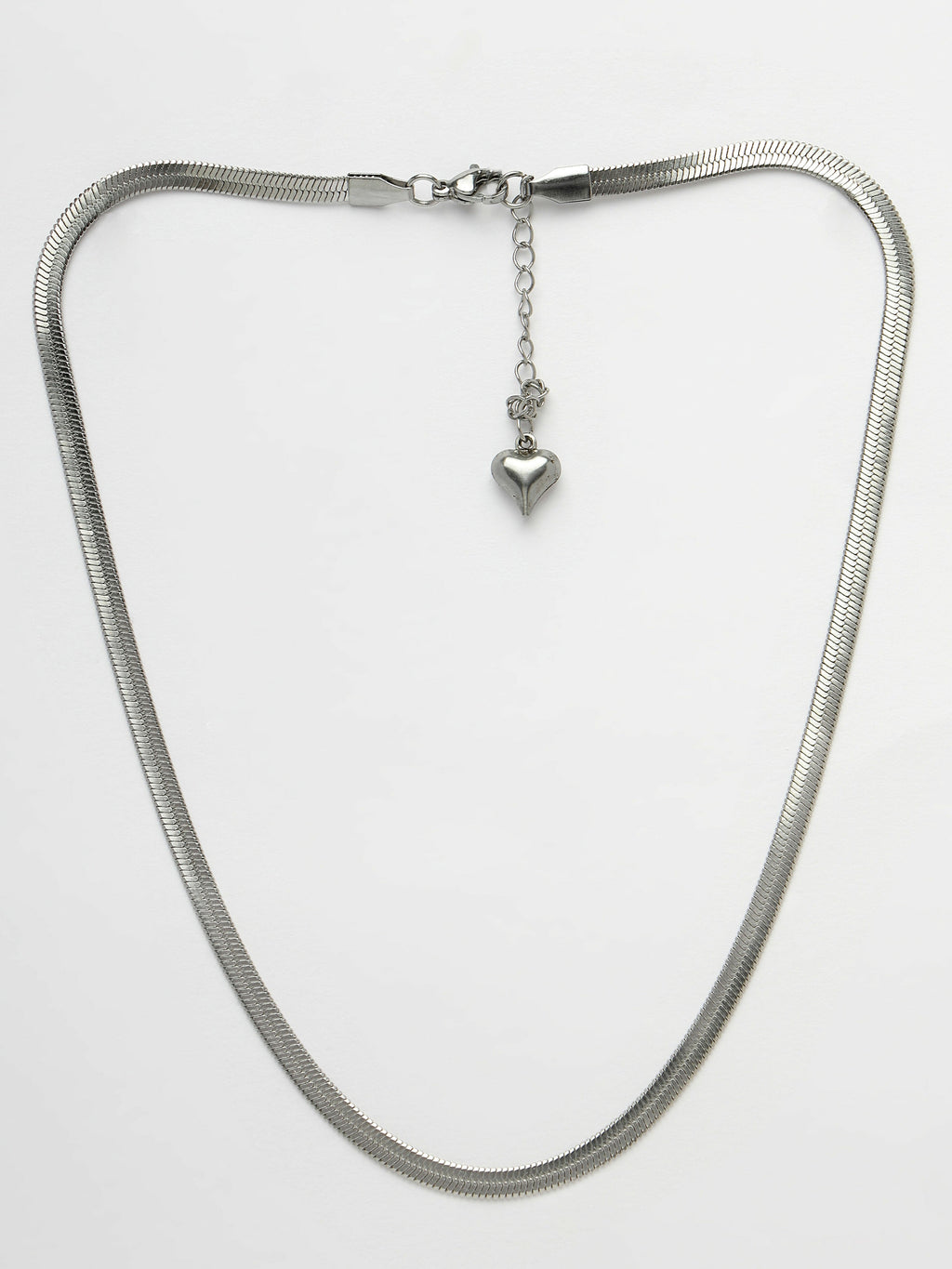 NVR Women's Set of 3 Silver-Toned German Silver Oxidised Chain | Grocsy